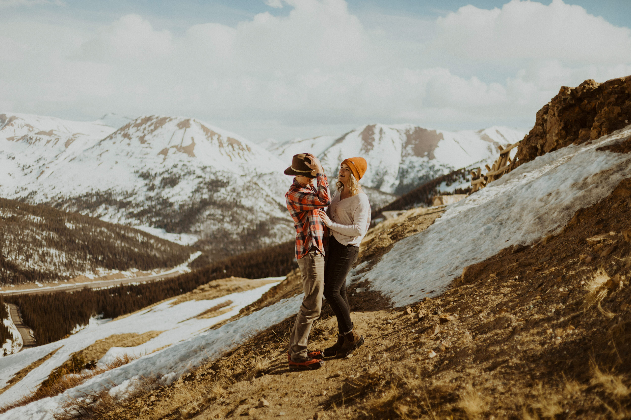 Colorado Mountain Adventurous Couple Photography Shoot, by traveling wedding and elopement photographer Katie Bertagnolli