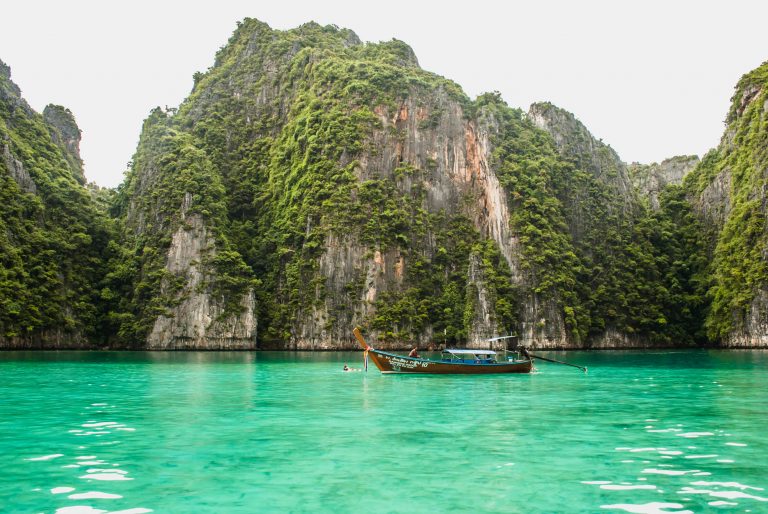 island hopping in Phi Phi, Thailand